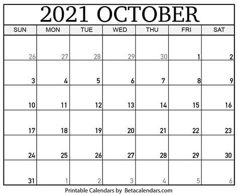 October Calendar 2021 Printable Hourly Example Calendar Printable