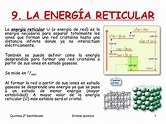 9. la energía reticular