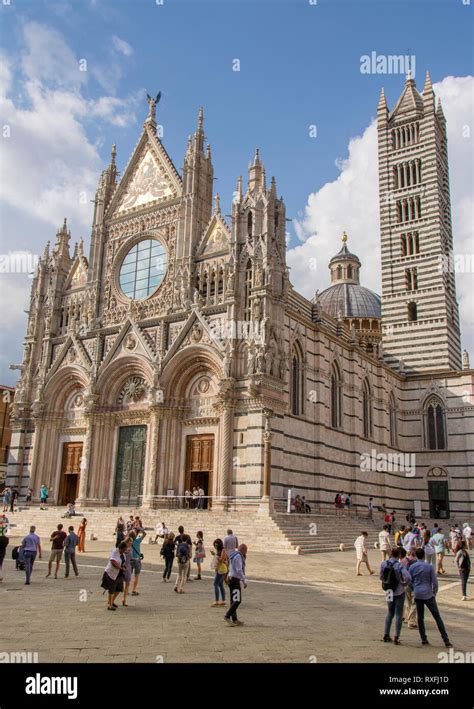 Siena Cathedral Duomo Di Siena Is A Medieval Church In Siena Italy
