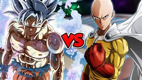The Ultimate Showdown One Punch Man Vs Goku From Dragon Ball