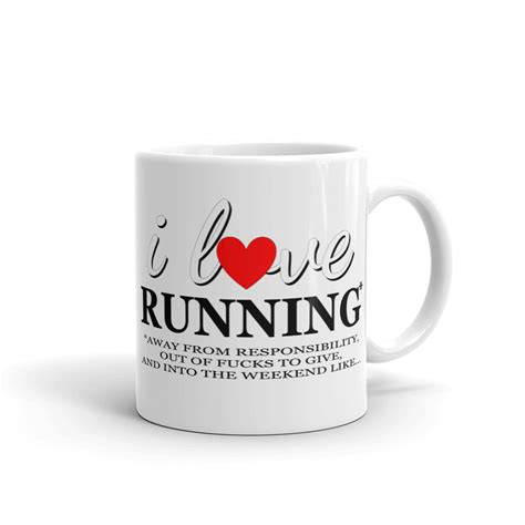 I Love Running Coffee Mug Monster Longe