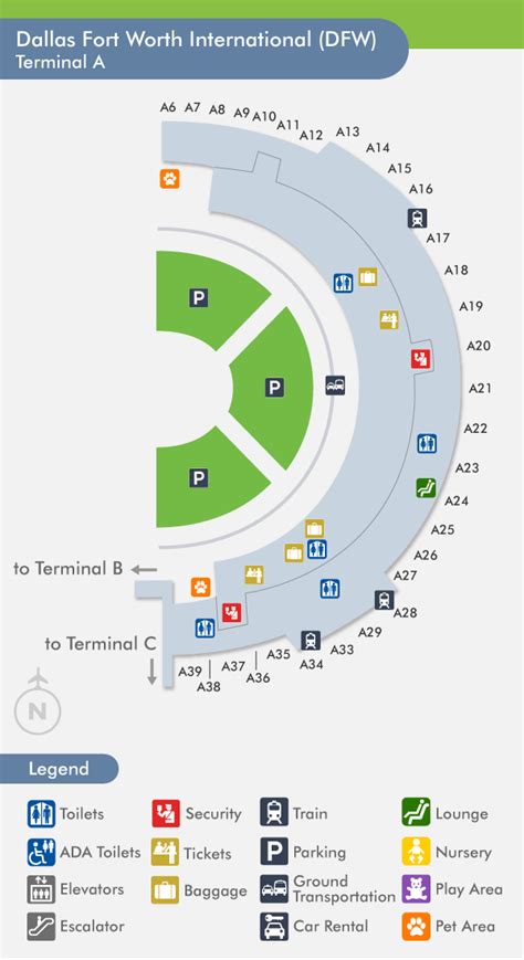 Dfw Airport Smoking Area Map World Map