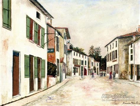 Maurice Utrillo Village Plaza Oil Painting Reproductions For Sale Oil