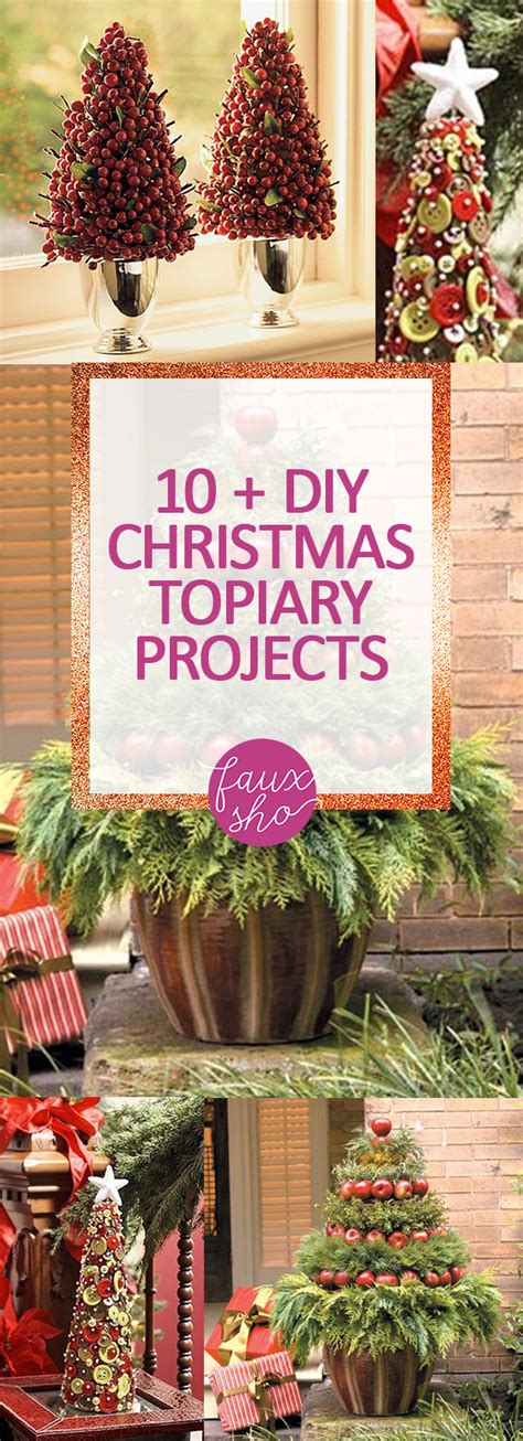 Diy Christmas Topiary Projects