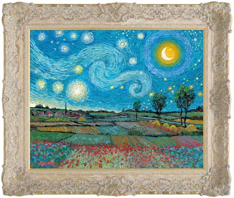 Starry Night With New Day Dawning John Myatt Castle Fine Art