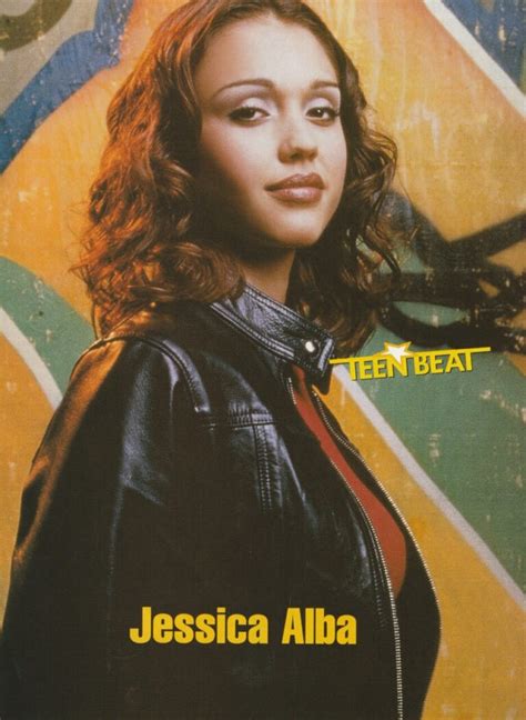 Jessica Alba Teen Magazine Pinup Leather Jacket Teen Beat Teen Stars
