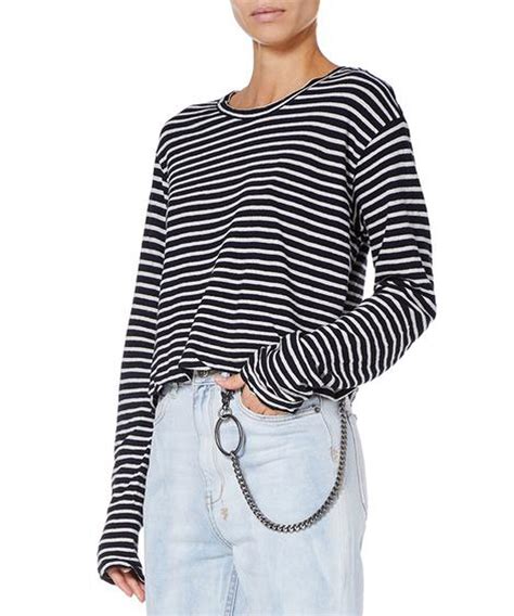 Black And White Striped Long Sleeve T Shirt Ghana Tips