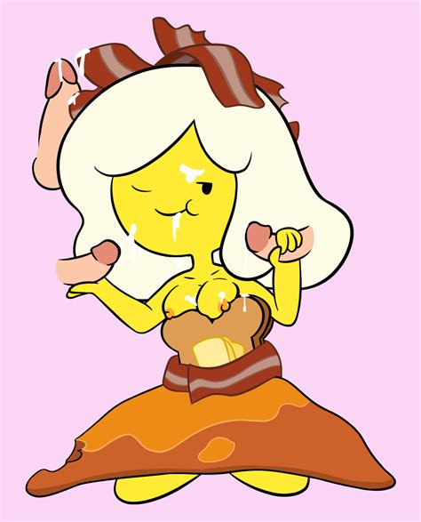 Rule 34 Adventure Time Bacon Breakfast Princess Breasts Bukkake