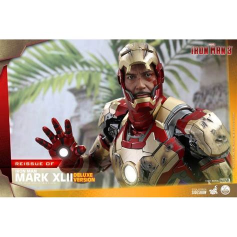 Iron Man Mark Xlii Deluxe Qs008 Hot Toys Figure Iron Man 3