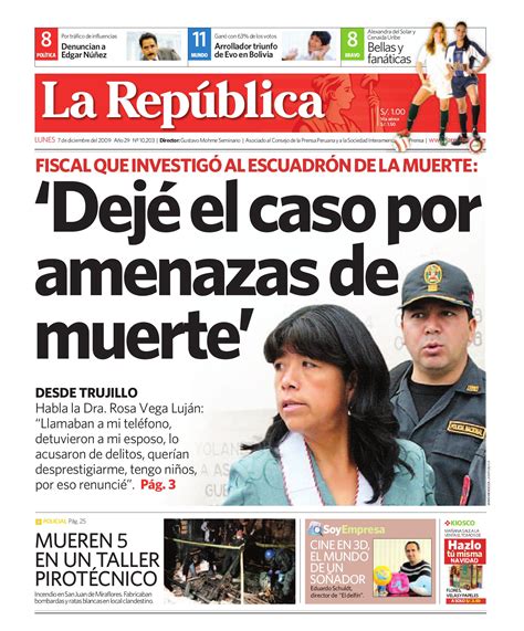 Edición Lima La República 07122009 By Grupo La República Publicaciones