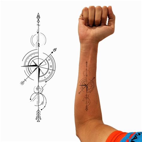 Design Geometric Arrow Compass Tattoo Tattoo Contest