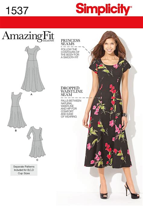 Simplicity 1537 Misses And Plus Size Amazing Fit Dress