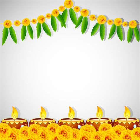 Royalty Free Decorated Diwali Diya On Flower Rangoli Clip Art Vector