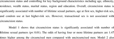 shows adjusted associations between risky sexual behaviors and download table
