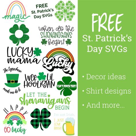 Free St Patricks Day Svg Finds We Can Make That