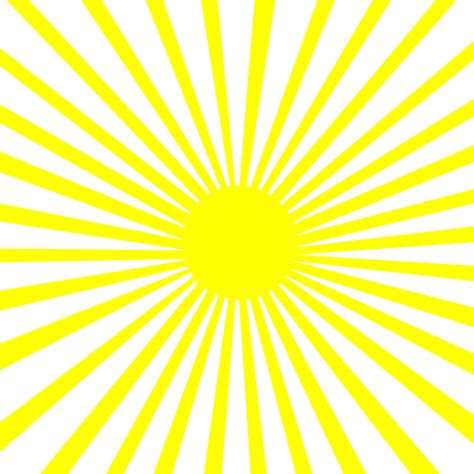 Yellow Sun Burst Pattern Free Clip Art
