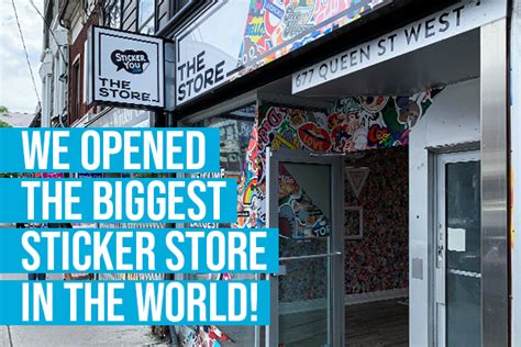We Opened The Biggest Sticker Store In The World