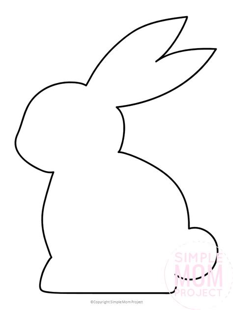 Print and cut the free patterned easter bunny printables. Free Printable Easter Bunny Templates and Coloring Pages - Blog'um in 2020 | Easter printables ...