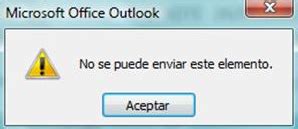 Soluciones Para El Mensaje No Se Puede Enviar Este Elemento De