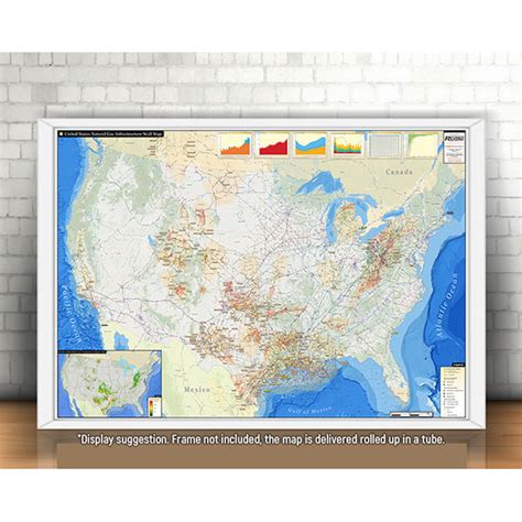 Us Natural Gas Infrastructure Wall Map Rextag