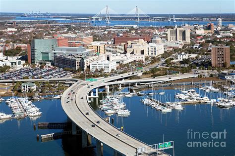 Charleston Waterfront And Marina South Carolina Photograph By Bill Cobb