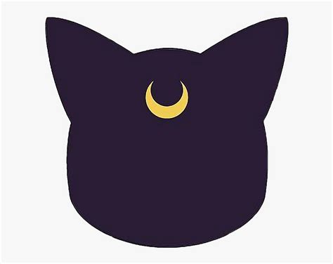 Transparent Anime Cat Png Sailor Moon Luna Sign Png Download Kindpng