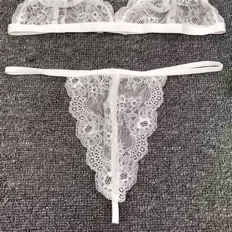 Sissy Sexy Lingerie Women Lady Sex Toys Lace Bikini Underwear G String White Ebay