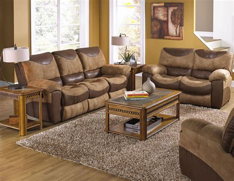 Portman 91 Two Tone Dual Reclining Sofa Sofas And Sectionals