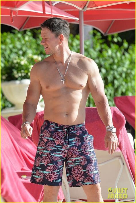 mark wahlberg hits the beach in barbados shows off hot bod photo 4407045 mark wahlberg