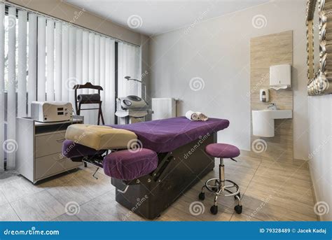 Massage Room Interior In Wellness Center Stock Image Image Of