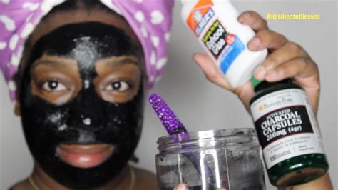 ♥easy Diy Blackhead And Whitehead Peel Off Mask║resilientnblessed Youtube