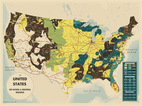 United States Natural And Industrial Resources Maps On The Web