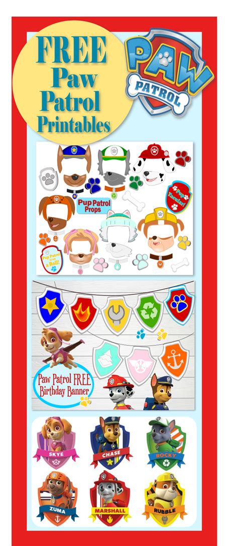 Free Paw Patrol Party Printables