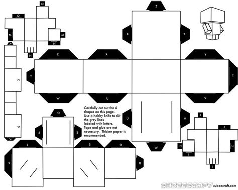 Cubeecraft En Blanco By Cookingpapa10 On Deviantart Paper Toy Jouets