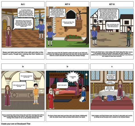 Romeo And Juliet Storyboard By 2cb6c83c