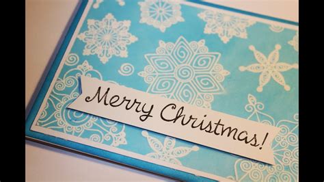 Stamping Snowflakes On Vellum Youtube