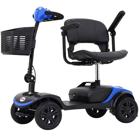 Motorized Scooter With 360° Swivel Seat 4 Wheel Electric Mobility