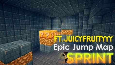 Minecraft Epic Jump Map Sprint Ft Juicyfruityyy Youtube