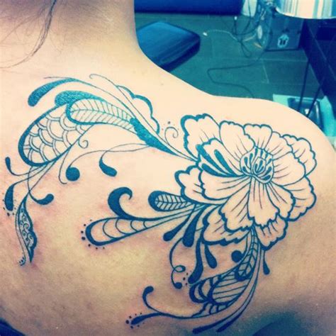 Flower Tattoo By Nikki Ouimette Tattoomagz › Tattoo Designs Ink