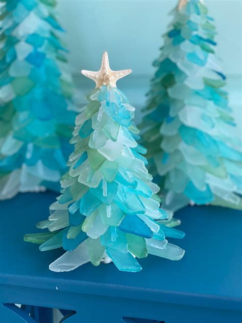 These Beautiful Sea Glass Christmas Trees Will Give Your Christmas A Tropical Feel