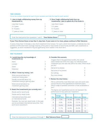 10 Investor Questionnaire Templates In Pdf Doc