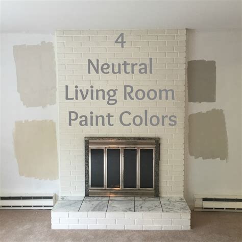 Picking paint colors for your home can be an exciting but admittedly intimidating challenge. Drew Danielle Design: 4 Neutral Living Room Paint Colors