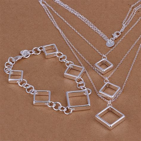 925 Sterling Silver Jewelry Silver Sets Wedding Jewelry Set Factory