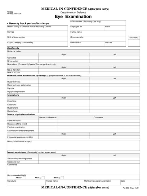 Printable Eye Exam Form Pdf Fill Out And Sign Online Dochub