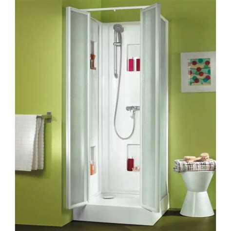 Cabine de douche 80x80 cm accès de face par portes battantes