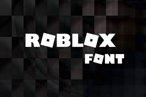 Roblox Font Free Download