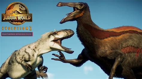 Full Feather Dlc Showcase All 4 Species Jurassic World Evolution 2 Feathered Species Pack