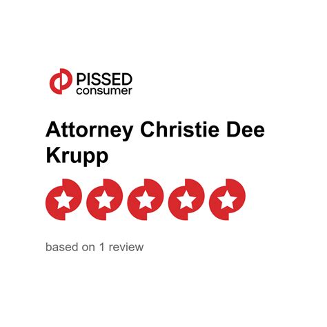 Attorney Christie Dee Krupp Reviews Pissed Consumer