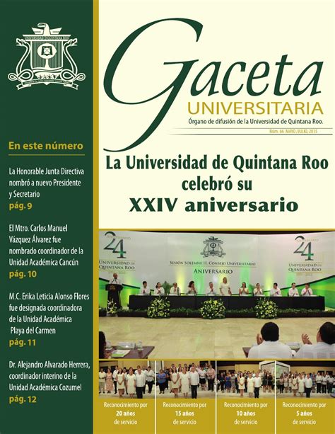 Revista Gaceta Universitaria Num 66 By Universidad De Quintana Roo Issuu