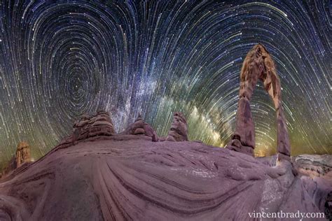 Star Trails Around The North And South Celestial Poles The Cosmos